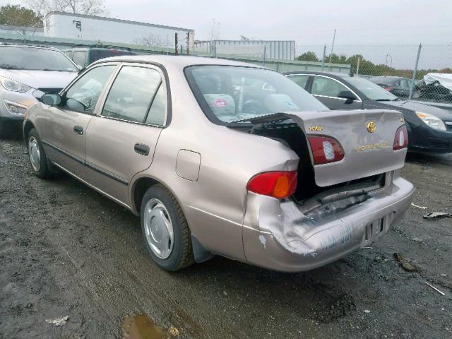 2T1BR12E0YC357192 - 2000 TOYOTA COROLLA VE TAN photo 3