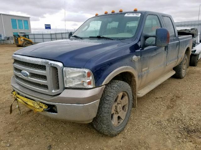 1FTWW31P47EA60401 - 2007 FORD F350 SRW S BLUE photo 2