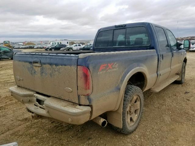 1FTWW31P47EA60401 - 2007 FORD F350 SRW S BLUE photo 4