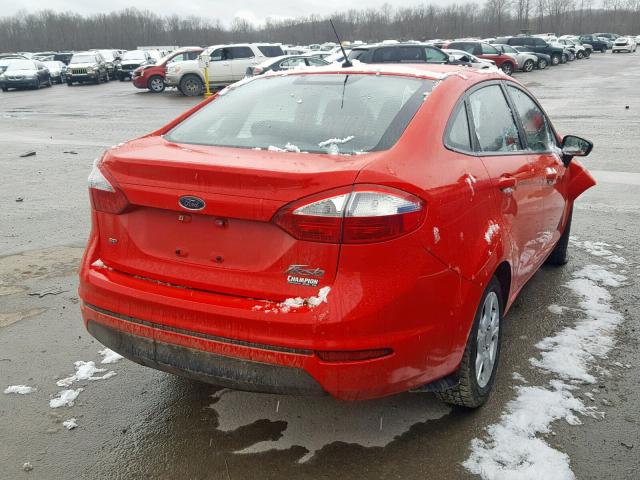 3FADP4BJ7EM148151 - 2014 FORD FIESTA SE RED photo 4