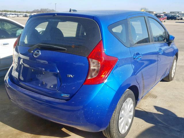 3N1CE2CPXGL365420 - 2016 NISSAN VERSA NOTE BLUE photo 4