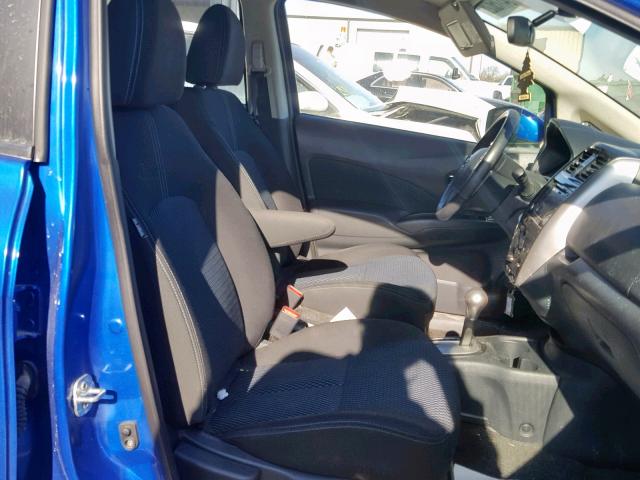 3N1CE2CPXGL365420 - 2016 NISSAN VERSA NOTE BLUE photo 5