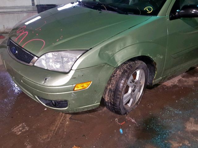 1FAHP37N07W193300 - 2007 FORD FOCUS ZX5 GREEN photo 9