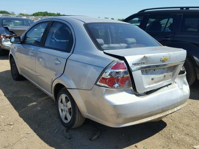 KL1TD56658B270391 - 2008 CHEVROLET AVEO BASE Gümüş foto 3