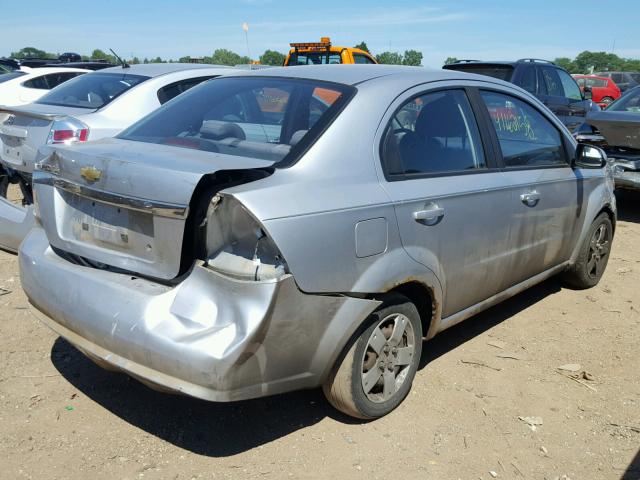 KL1TD56658B270391 - 2008 CHEVROLET AVEO BASE Gümüş foto 4