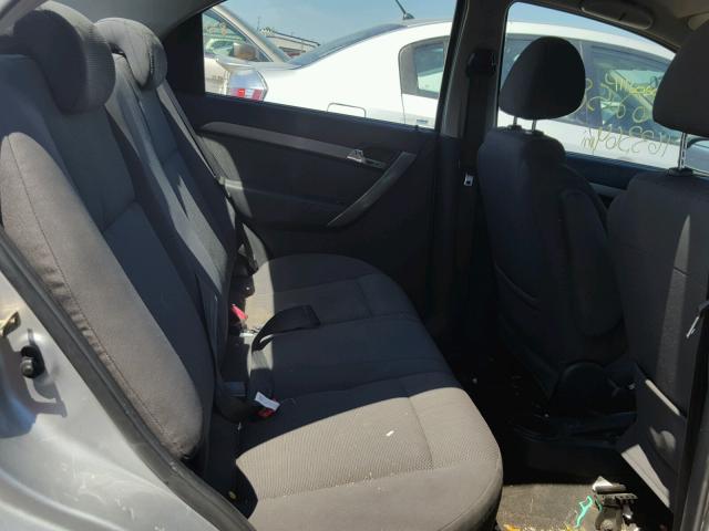 KL1TD56658B270391 - 2008 CHEVROLET AVEO BASE Gümüş foto 6