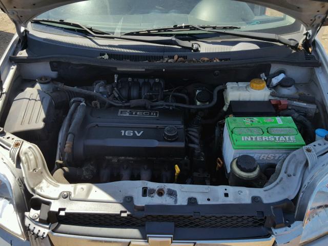 KL1TD56658B270391 - 2008 CHEVROLET AVEO BASE Gümüş foto 7