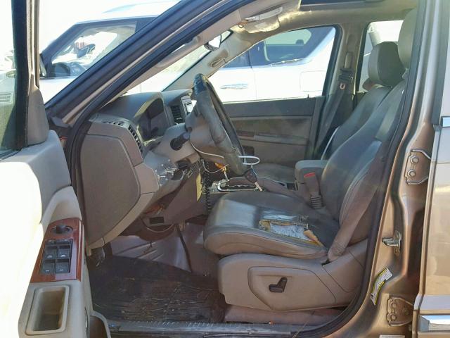 1J8HR58N56C111178 - 2006 JEEP GRAND CHER BROWN photo 5