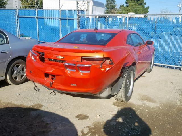 2G1FA1E3XC9126109 - 2012 CHEVROLET CAMARO LS ORANGE photo 4