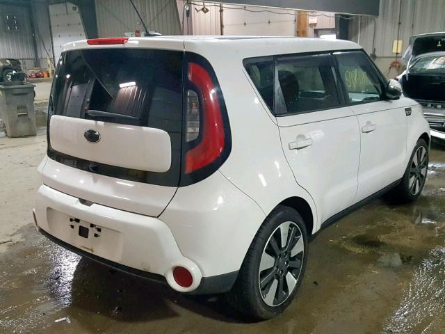 KNDJX3A55E7021629 - 2014 KIA SOUL ! WHITE photo 4