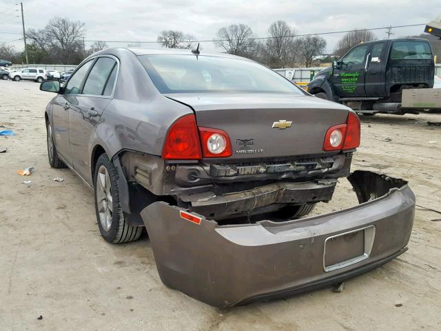 1G1ZC5EB5AF212504 - 2010 CHEVROLET MALIBU 1LT SILVER photo 3