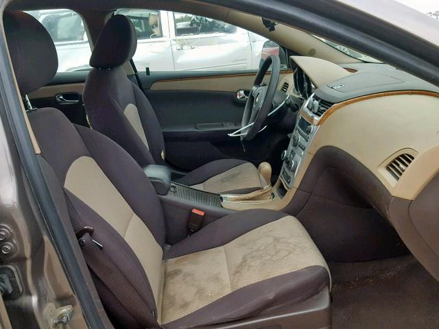 1G1ZC5EB5AF212504 - 2010 CHEVROLET MALIBU 1LT SILVER photo 5