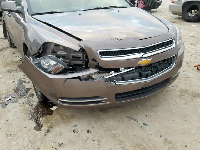 1G1ZC5EB5AF212504 - 2010 CHEVROLET MALIBU 1LT SILVER photo 9