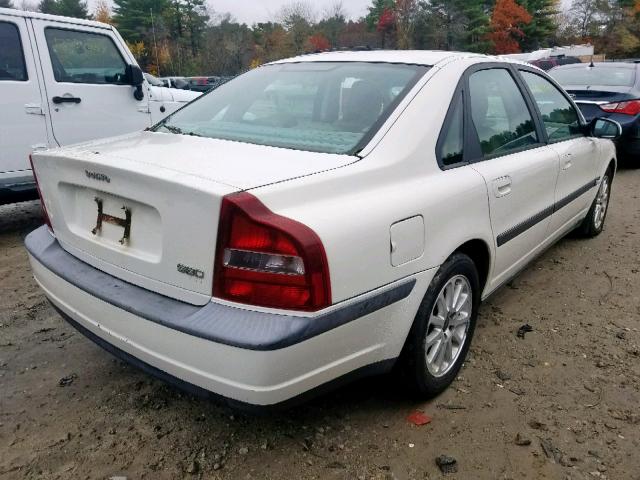 YV1TS94D211194917 - 2001 VOLVO S80 WHITE photo 4