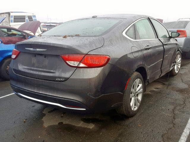 1C3CCCAB4GN129608 - 2016 CHRYSLER 200 LIMITE GRAY photo 4