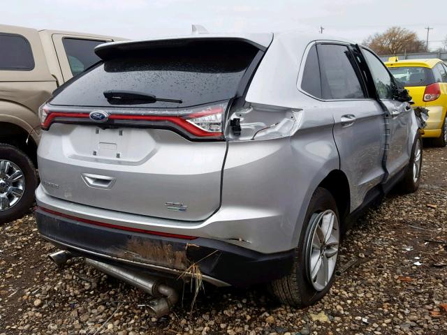 2FMPK4J98HBB52188 - 2017 FORD EDGE SEL SILVER photo 4