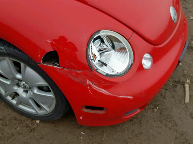 3VWFE31C64M409691 - 2004 VOLKSWAGEN NEW BEETLE RED photo 10