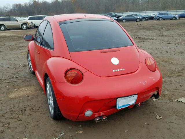 3VWFE31C64M409691 - 2004 VOLKSWAGEN NEW BEETLE RED photo 3