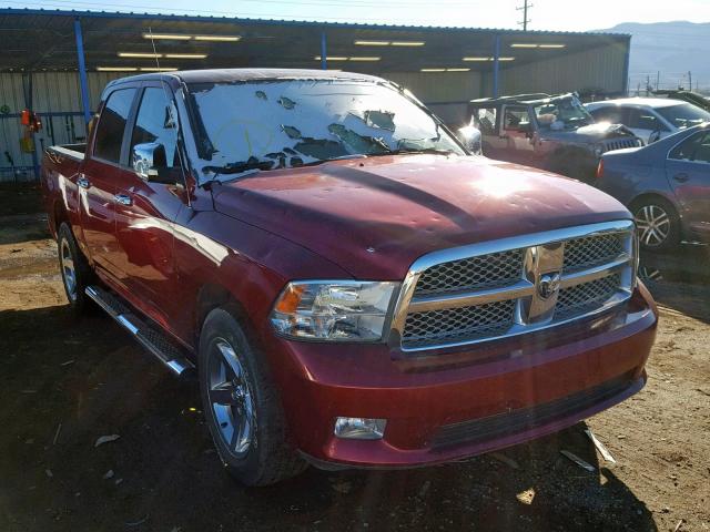 1C6RD7PT6CS348342 - 2012 DODGE RAM 1500 L BURGUNDY photo 1