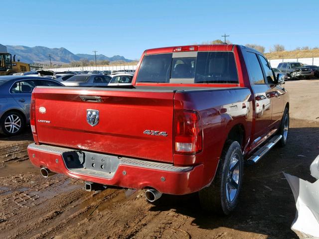 1C6RD7PT6CS348342 - 2012 DODGE RAM 1500 L BURGUNDY photo 4