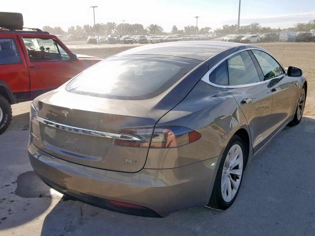 5YJSA1E27GF156182 - 2016 TESLA MODEL S GOLD photo 4