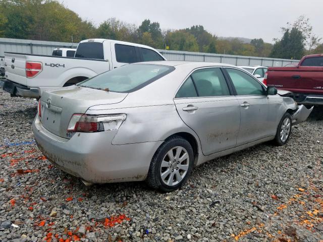 4T1BB46K98U044498 - 2008 TOYOTA CAMRY HYBR SILVER photo 4