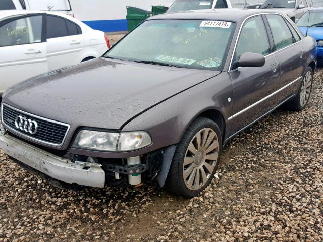 WAUBG34D6XN000680 - 1999 AUDI A8 QUATTRO BROWN photo 2