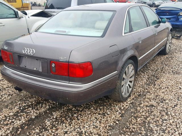 WAUBG34D6XN000680 - 1999 AUDI A8 QUATTRO BROWN photo 4