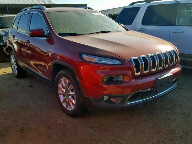 1C4PJMDS2EW243523 - 2014 JEEP CHEROKEE L RED photo 1