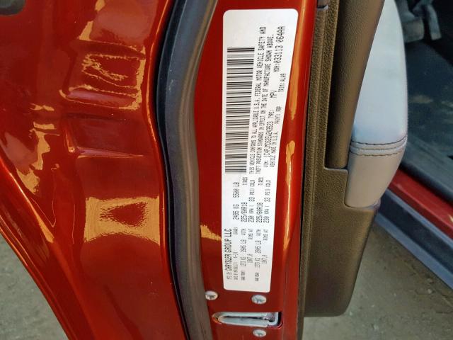 1C4PJMDS2EW243523 - 2014 JEEP CHEROKEE L RED photo 10