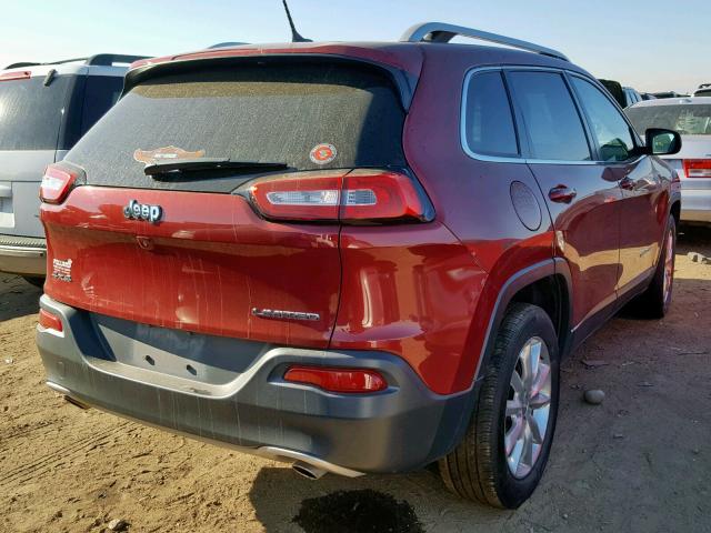 1C4PJMDS2EW243523 - 2014 JEEP CHEROKEE L RED photo 4