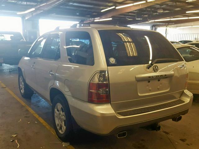 2HNYD18846H518621 - 2006 ACURA MDX TOURIN SILVER photo 3