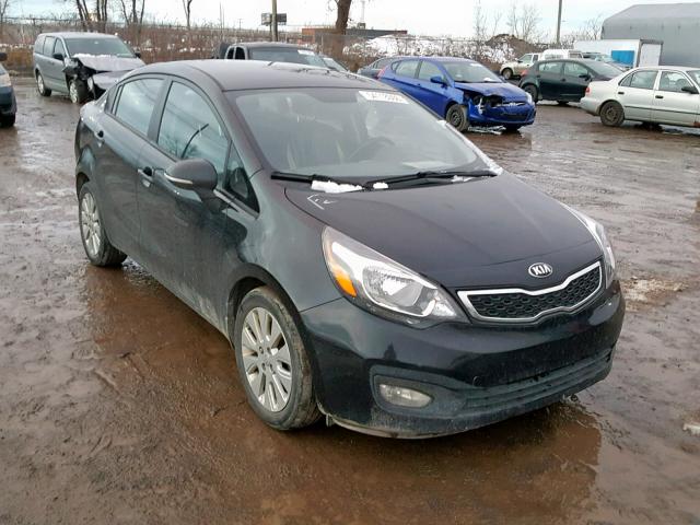 KNADN4A39E6416259 - 2014 KIA RIO EX BLACK photo 1