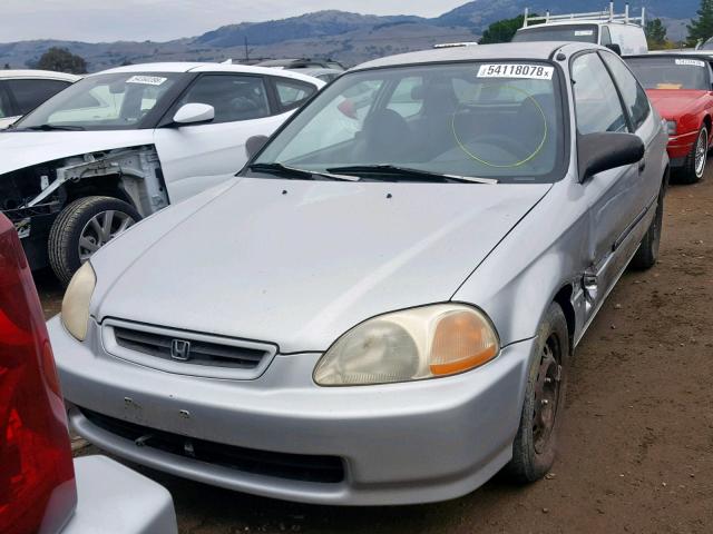 2HGEJ6420WH114541 - 1998 HONDA CIVIC CX SILVER photo 2