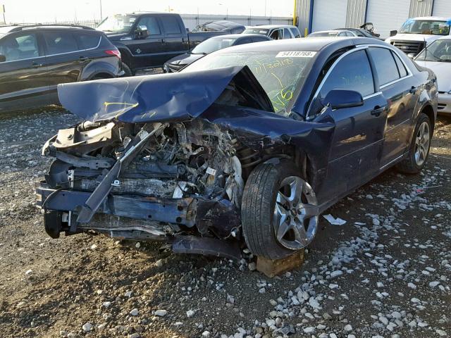 1G1ZH57B39F179738 - 2009 CHEVROLET MALIBU 1LT BLUE photo 2