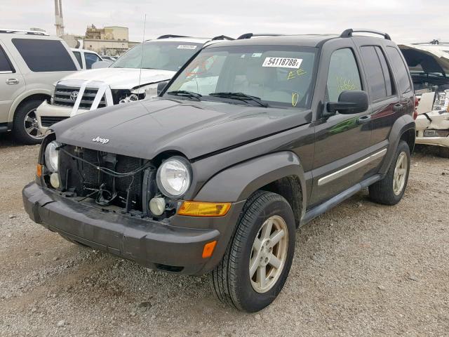 1J4GK58K65W576959 - 2005 JEEP LIBERTY LI CHARCOAL photo 2