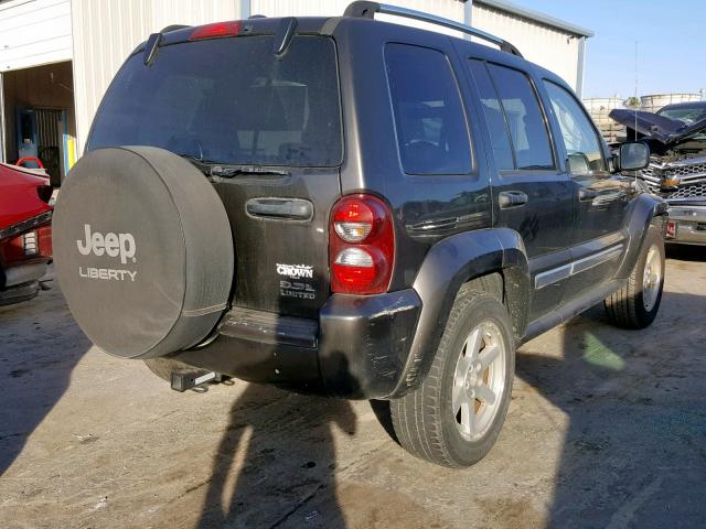 1J4GK58K65W576959 - 2005 JEEP LIBERTY LI CHARCOAL photo 4