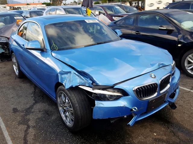 WBA2J1C52JVD09184 - 2018 BMW 230I BLUE photo 1