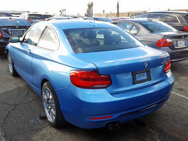 WBA2J1C52JVD09184 - 2018 BMW 230I BLUE photo 3