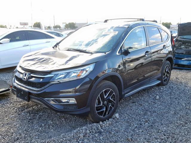 2HKRM4H7XFH666363 - 2015 HONDA CR-V EXL BLACK photo 2