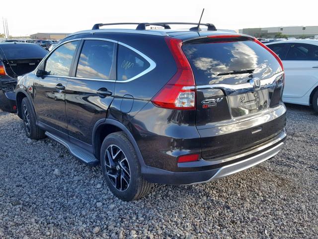 2HKRM4H7XFH666363 - 2015 HONDA CR-V EXL BLACK photo 3