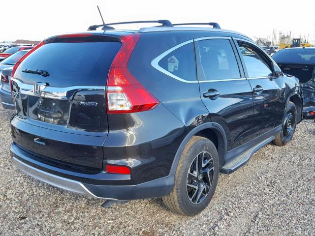 2HKRM4H7XFH666363 - 2015 HONDA CR-V EXL BLACK photo 4