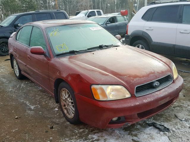 4S3BE635837203377 - 2003 SUBARU LEGACY L RED photo 1