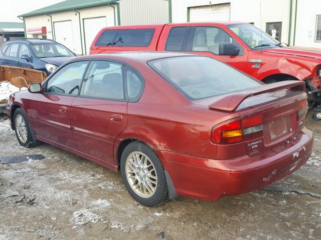 4S3BE635837203377 - 2003 SUBARU LEGACY L RED photo 3