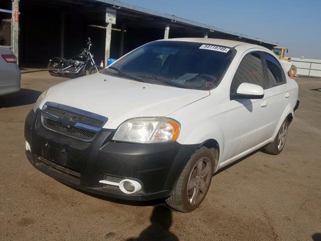 KL1TG5DE2BB175862 - 2011 CHEVROLET AVEO LT WHITE photo 2