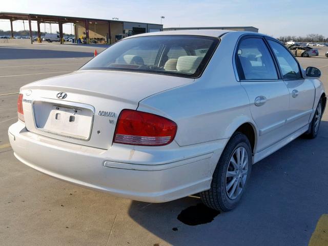 KMHWF25H94A984084 - 2004 HYUNDAI SONATA GL WHITE photo 4