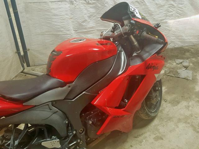 JKAZX4P177A010273 - 2007 KAWASAKI ZX600 P RED photo 5