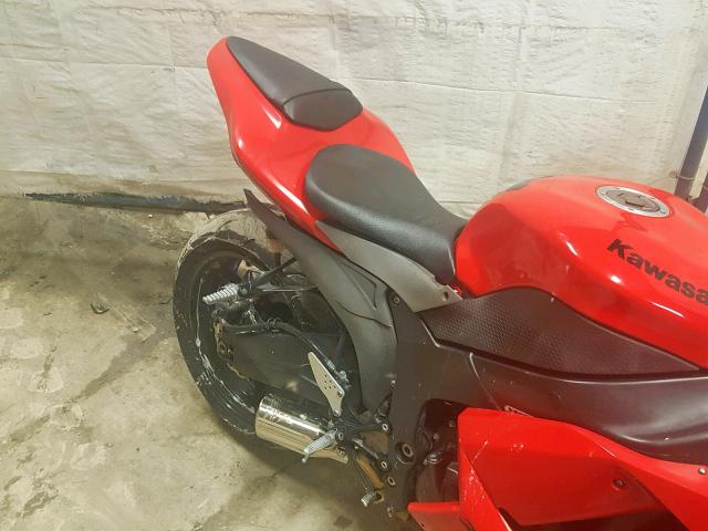 JKAZX4P177A010273 - 2007 KAWASAKI ZX600 P RED photo 6