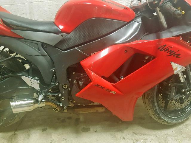 JKAZX4P177A010273 - 2007 KAWASAKI ZX600 P RED photo 7