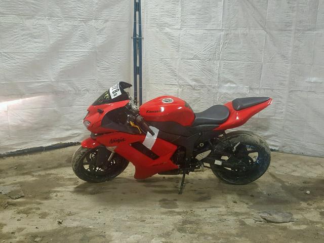 JKAZX4P177A010273 - 2007 KAWASAKI ZX600 P RED photo 9